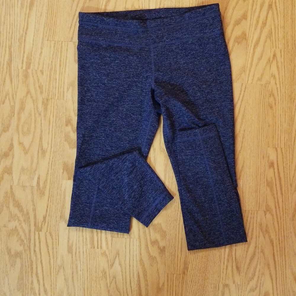 Womens UA heather blue leggings